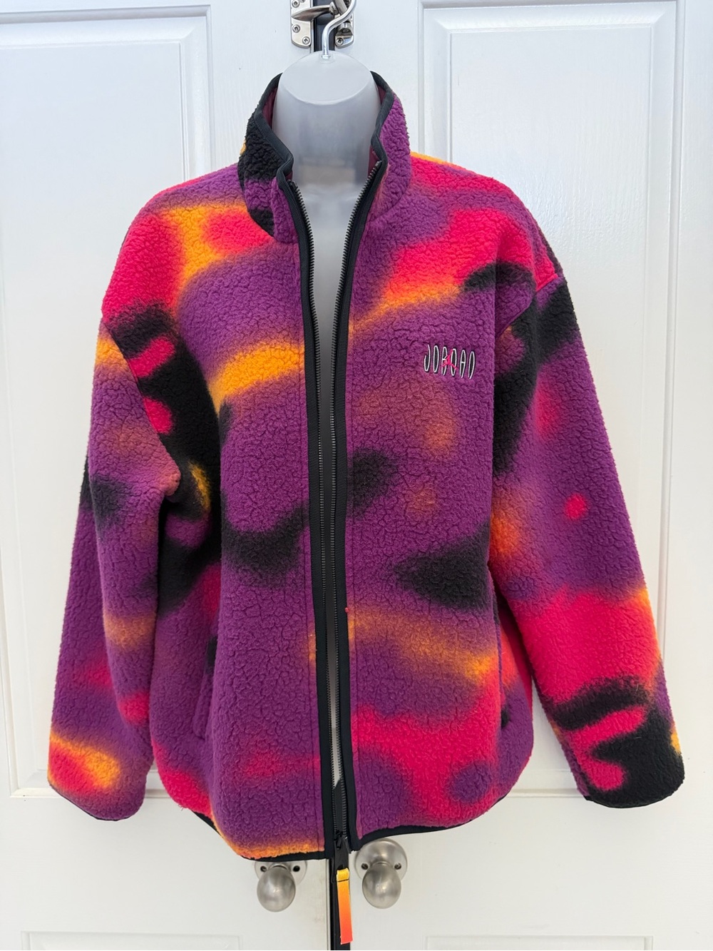 Jordan Multicolor Sherpa Zip-Up Jacket Sz Men’s S